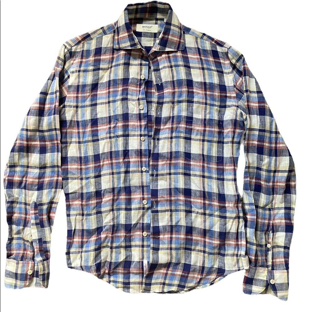 Boggi Milano linen flannel